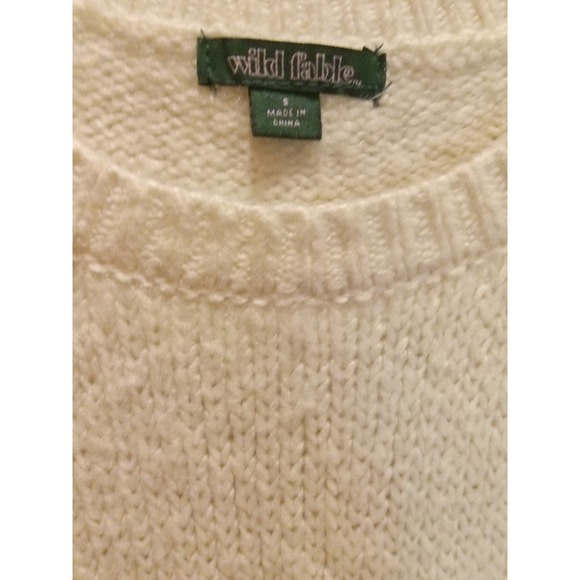 Wild Fable Ruffled Crop Sweater, Size  S - Picture 2 of 3